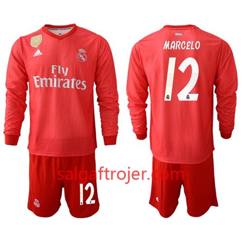 Real Madrid Fodboldtrøjer Marcelo 12 Børn 3. sæt 2018/19 Langærmet Real Madrid Fodboldtrøjer Marcelo 12 Børn 3. sæt 2018/19 Langærmet